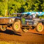 Johnny Greaves takes out a GoPro flag in Antigo WI