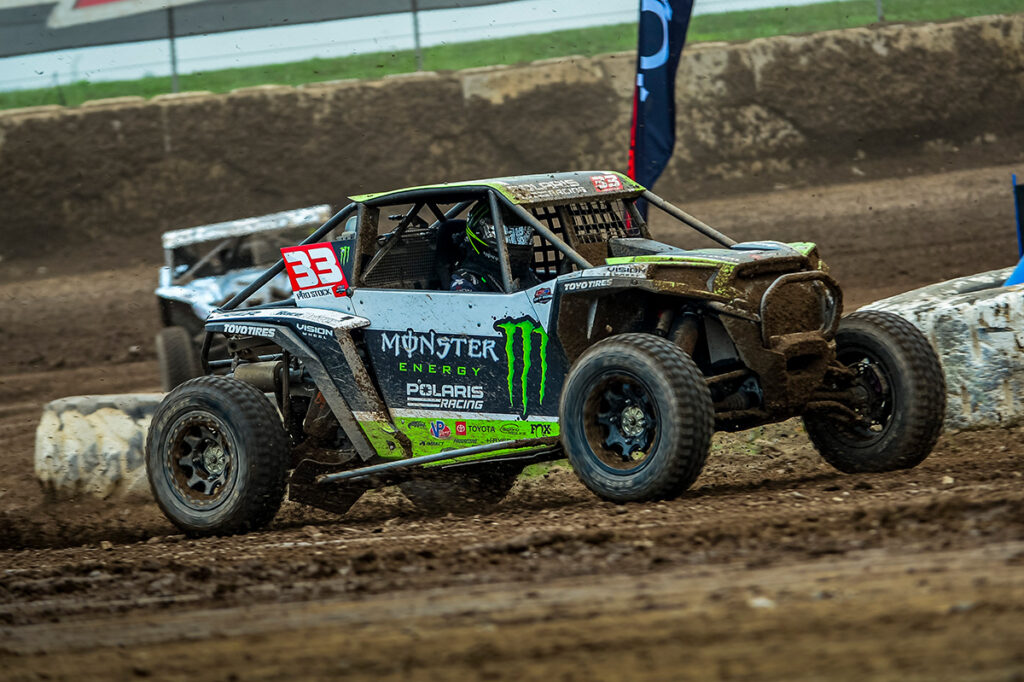 CJ Greaves number 33 Monster Energy Polaris